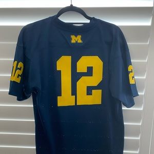 UNISEX Youth XL University of Michigan tailgate football jersey.